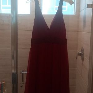 Red gown by bcbg